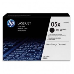 HP 2 Toners laser noir 05X